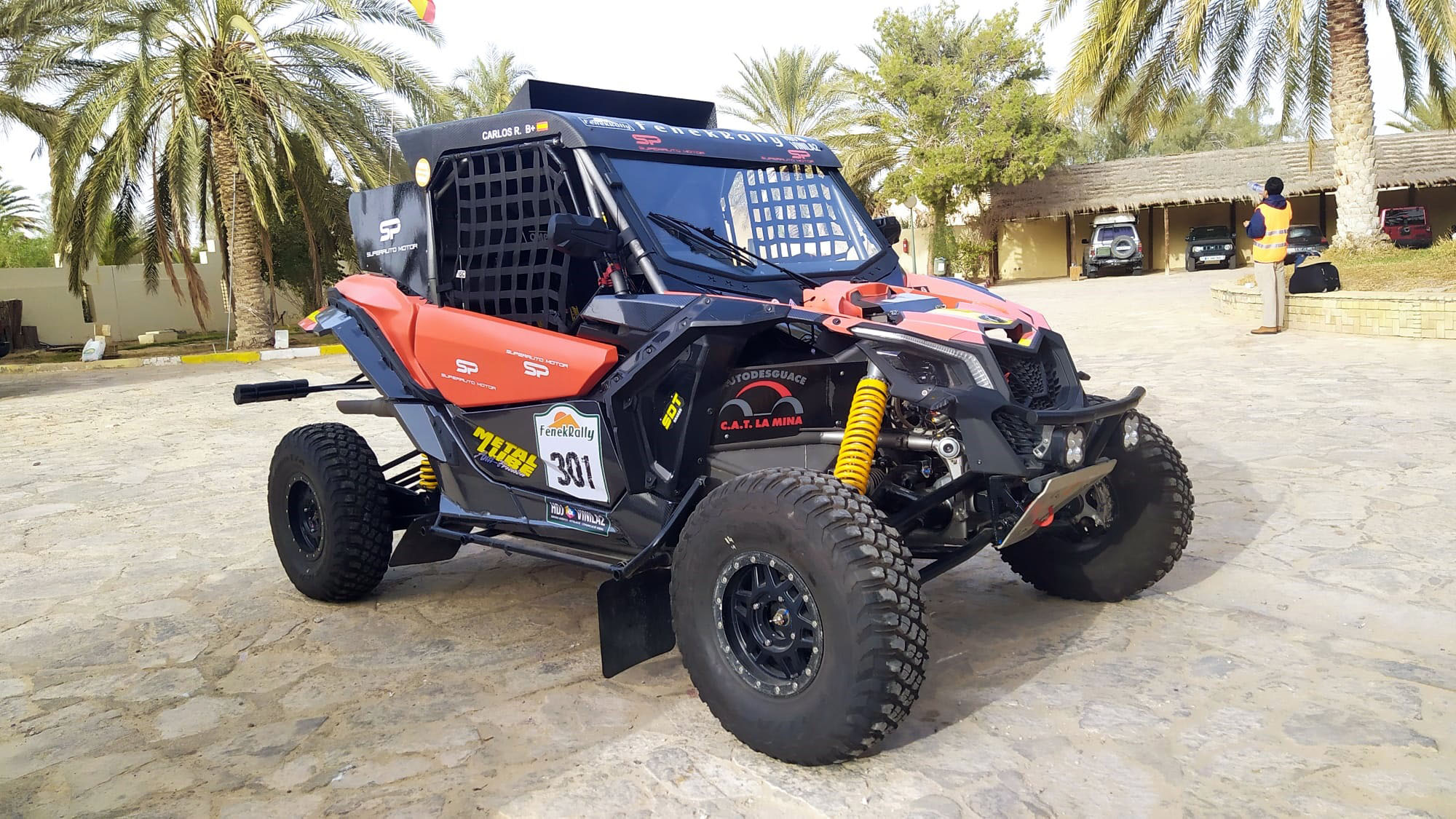 El Buggy Can Am una vez superadas las verificaciones.