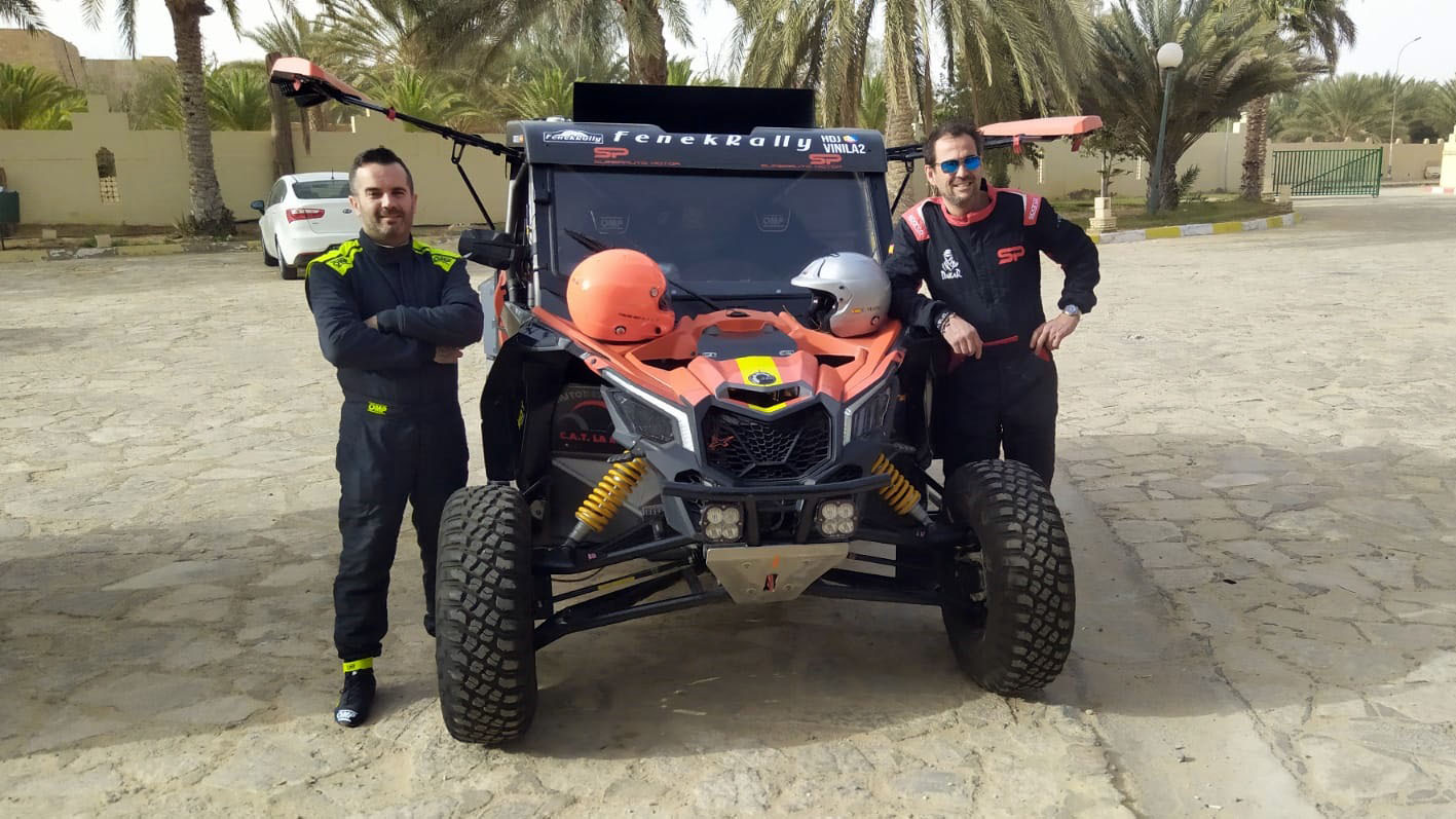 Carlos Ruiz y Carlos vento en el Fenek Rally Tunisie Edition 2022.