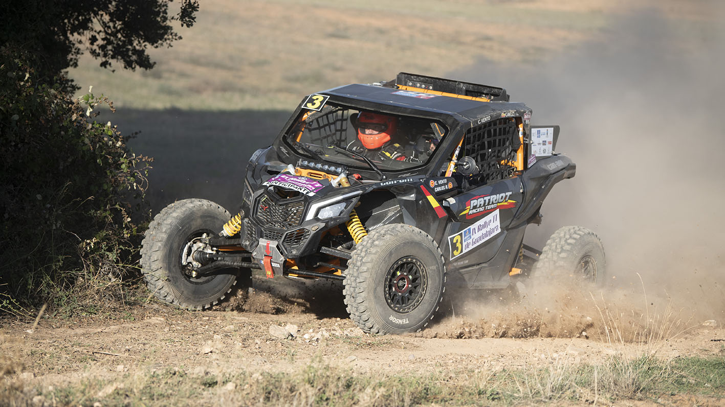 Carlos Vento y Carlos Ruiz en el Rally de Guadalajara.